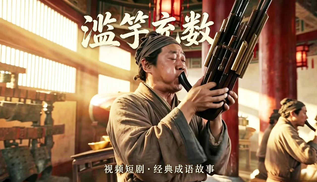 《滥竽充数》成语故事视频短剧#62s